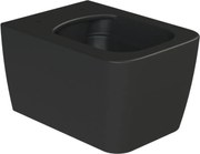 CeraStyle HERA fali WC - MATT FEKETE - rimless - perem nélküli - rejtett szerelésű