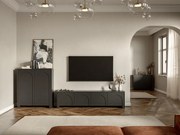 ARCO AR05 KOMODA WYSOKA 2D CZARNY/CZARNY 5W