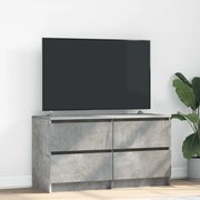 betonszürke szerelt fa TV-szekrény 100x35x54 cm
