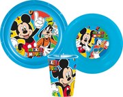 Disney Mickey Cool Summer étkészlet, műanyag szett