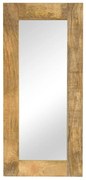 tömör mangófa keretű tükör 50 x 110 cm