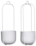 Juro 2 db világosszürke függő vas virágtartó - Hübsch