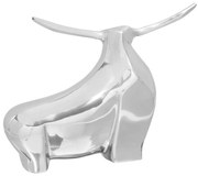 Bika szobor Ezüst 37 x 44 x 17 cm Alumínium