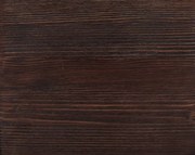 Tömörfa fehér fenyőfa dohányzóasztal fiókkal / Sötét dió