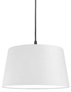 Modern függőlámpa fekete, fehér árnyalattal, 45 cm - Pendel