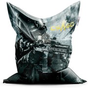 Classic babzsák CS:GO katona 1 - gyerek, szürke