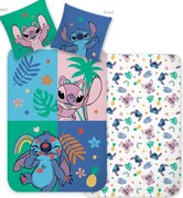 Disney Lilo és Stitch, A csillagkutya Joyful Jungle ágyneműhuzat 140×200cm, 70×90 cm