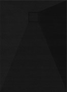 Zuhanytálca Téglalap Alakú 100x80 Kő Mintás 2,6 CM Fekete Szifon