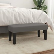 szürke műbőr pad 70 x 30 x 30 cm