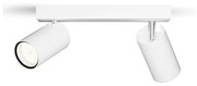 Philips Philips - Fürdőszobai spotlámpa IDRIS 2xGU10/5W/230V IP44 fehér P6138