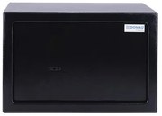 Bútorszéf, kulcsos zár, 310x200x200 mm, DONAU Tech, fekete (D19076351)