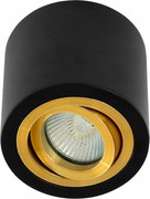 Falra Szerelhető Lámpatest Tubus MR16 GU10 Fekete Arany