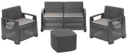 Bellagio 4 személyes Kerti Bútor szett Antracit X