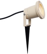 Beige GU10 50mm-es állítható IP65-ös kábellel és dugóval ellátott kerti reflektor - Basic