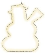 Lumiwall Snowman függő világító LED dekoráció, magasság 50 cm - Star Trading