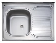 K-311 800x600 mm teletetős rozsdamentes mosogatótálca (peremes)