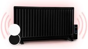 Wallander, olajradiátor, 1000 W, termosztát, olajfűtés, lapos design, fekete