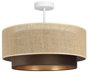 SARTA felületre szerelhető csillár 1xE27/60W/230V barna/juta