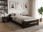 Emily ágy 90x200 cm, diófa Ágyrács: Léces ágyrács, Matrac: Sommera matrac 18 cm