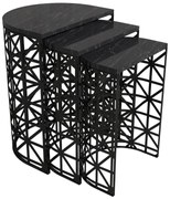 Stil Black Marble kisasztal szett, 3 db