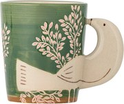 Zöld kerámia bögre cappucinóhoz 260 ml Hezha – Bloomingville