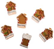 Karácsonyi díszek szett Domeček, 6 db, polirezín