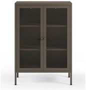 Szürke fém szekrény 70x100x40 cm Fayna – Marckeric