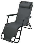 Összecsukható állítható szék antracit