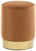 barna és aranyszínű bársony ülőke 28 x 36 cm