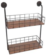 Factory Spirit fali polc két kosárral - Antic Line