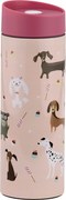 Thermo Bögre Kulacs Pets 400 ML Kutyák Rózsaszín Ambition