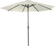MIADOMODO Napernyő fogantyúval 250 cm krémszínű