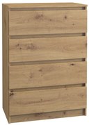 M4 fiókos szekrény, tölgy