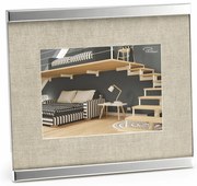 Home fényképkeret, 13 x 18 cm, nikkel - textil - Philippi
