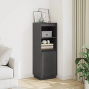 szürke tömör fenyőfa magasszekrény 37x34x110 cm