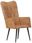 barna vászon szárnyas szék