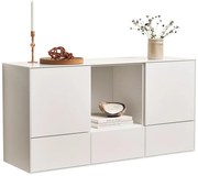 Fehér alacsony függő komód 135x68 cm Edge by Hammel – Hammel Furniture