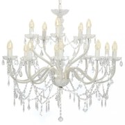 fehér kétszintes csillár 15 db E14 égővel