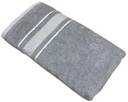 Frottír törölköző deluxe Monaco szürke 70x140cm TiaHome