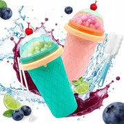 Fagylaltos Bögre Gránit Sorbet Slussz Koktélok Fagyasztott Kanál/szalma