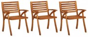 3 db tömör akácfa kerti szék