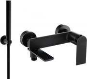 Mexen Zero R70 kádtöltő csaptelep zuhanyszettel, fekete - 7113R70-70