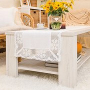 Rachela Futópad áttört mintával, szélesség 40 x magasság 160cm, fehér