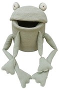 Világoszöld textil játéktároló kosár ø 23x35 cm Fred the Frog – Lorena Canals
