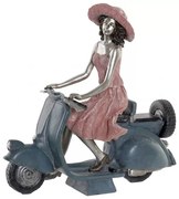 Dekorációs Figura, Lány motorral