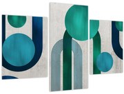 Kép - Vonalak és kör alakzatok (90x60 cm)