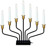 Markslöjd 703578 - Karácsonyi gyertyatartó BROSA 7xE10/3W/230/34V fekete
