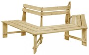 impregnált fenyőfa kerti pad 240 cm