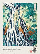 Plakát Kirifuri Waterfall (1831), Katsushika Hokusai