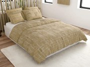 Renforcé pamut ágyneműhuzat MARIT bézs Ágyneműhuzat mérete: 2 db 80 x 80 cm | 200 x 200 cm